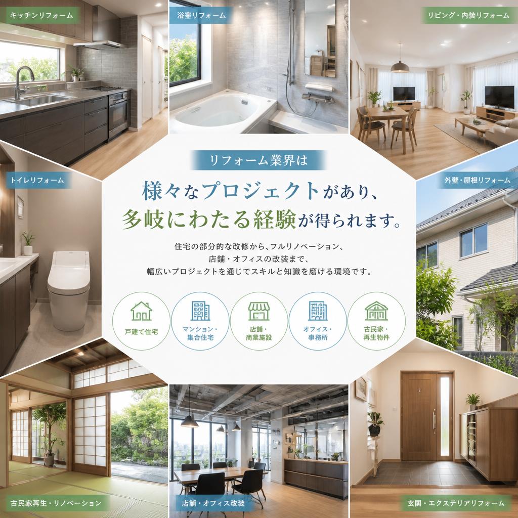多様な業種を経験できる