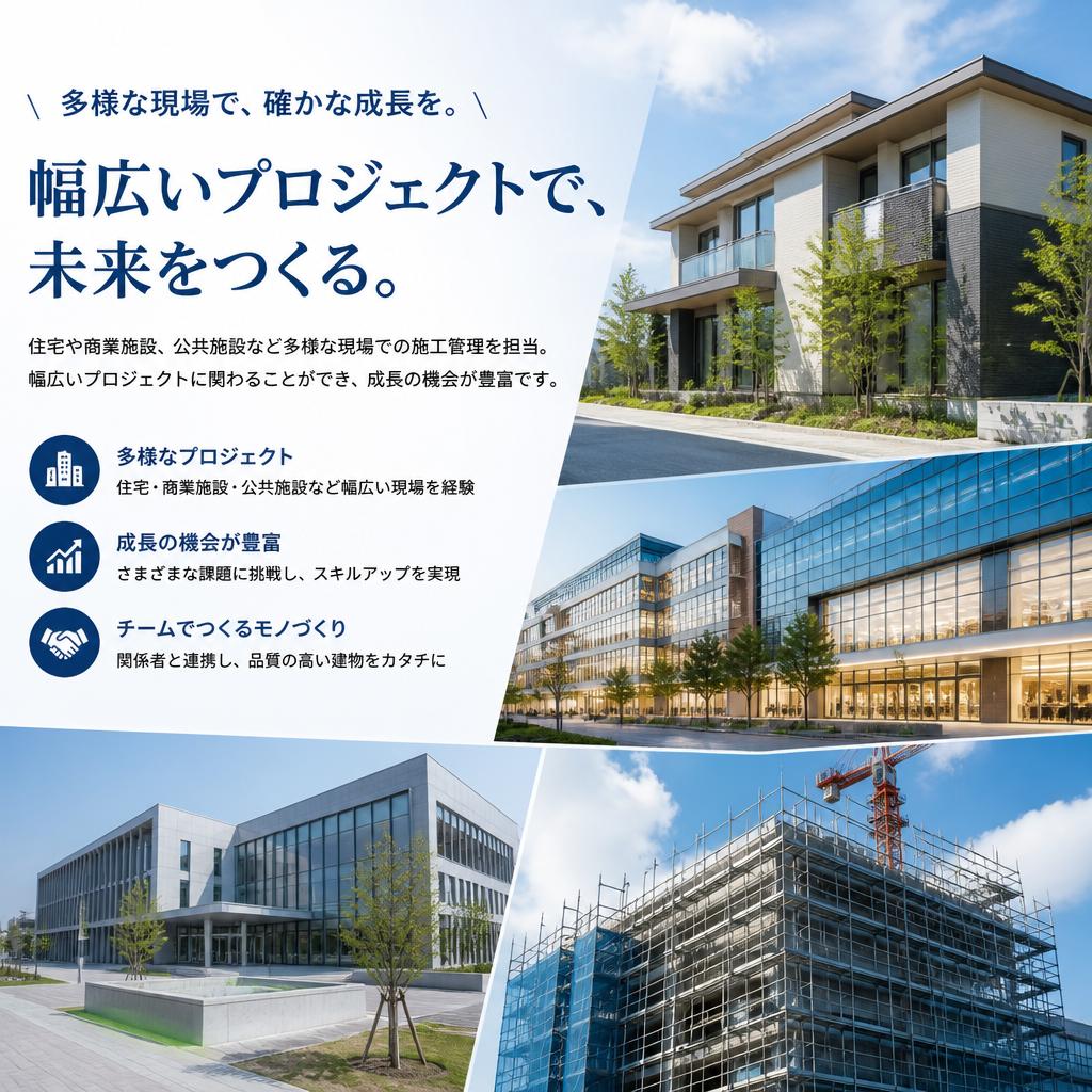 多彩な施工管理の仕事