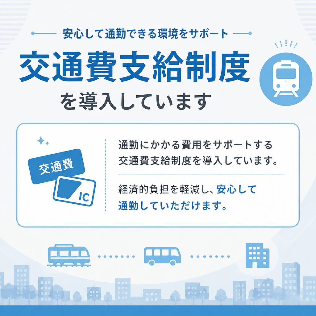 交通費支給で安心