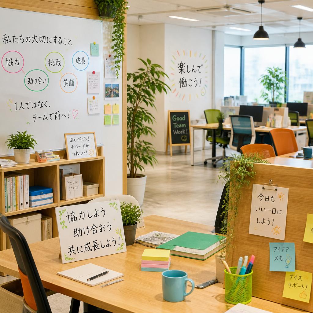 チームワークを大切にした職場環境